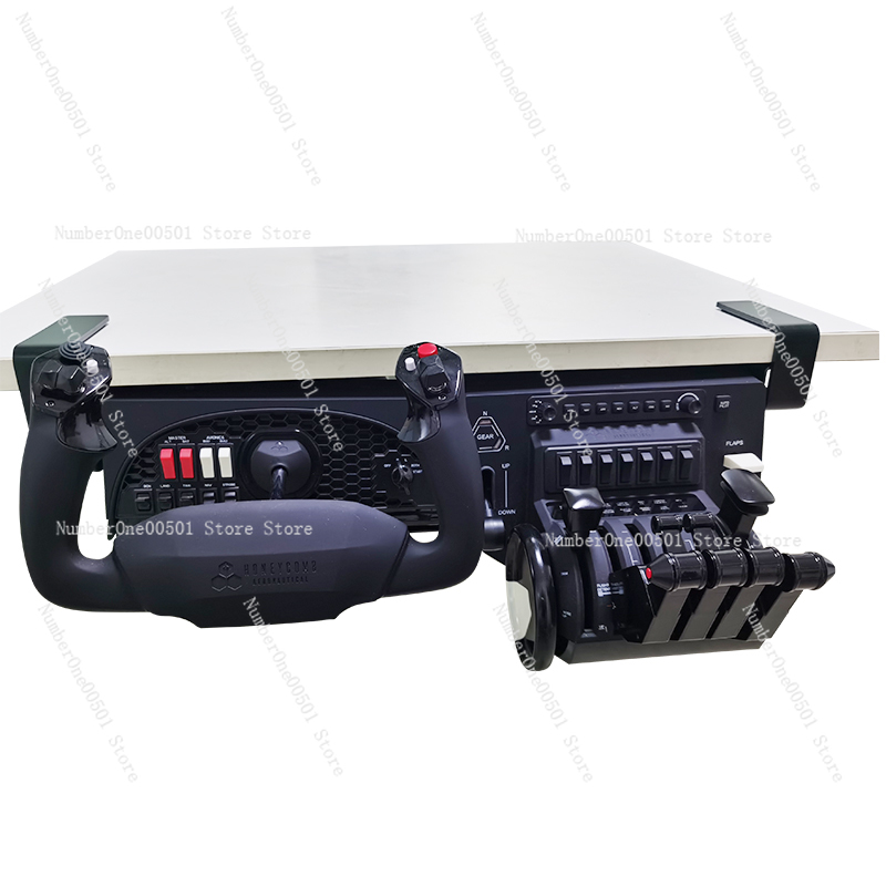 Flight Joystick Sim - Multifunctional Desk Mount Throttle Quadrant Flight