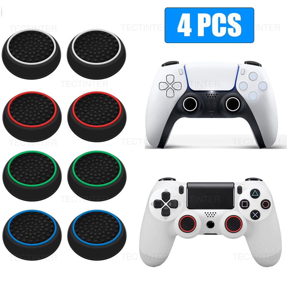 Gaming Console And Pc - 4PCS Silicone Analog ThumbStick Grip Caps