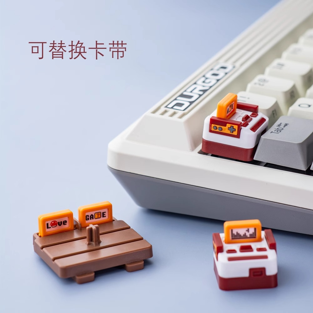 Gaming Console Keyboard - Gaming Console Style Keycaps Custom 3D