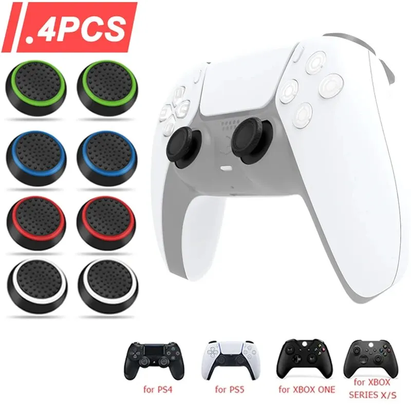 Gaming Console And Pc - 4PCS Silicone Analog ThumbStick Grip Caps