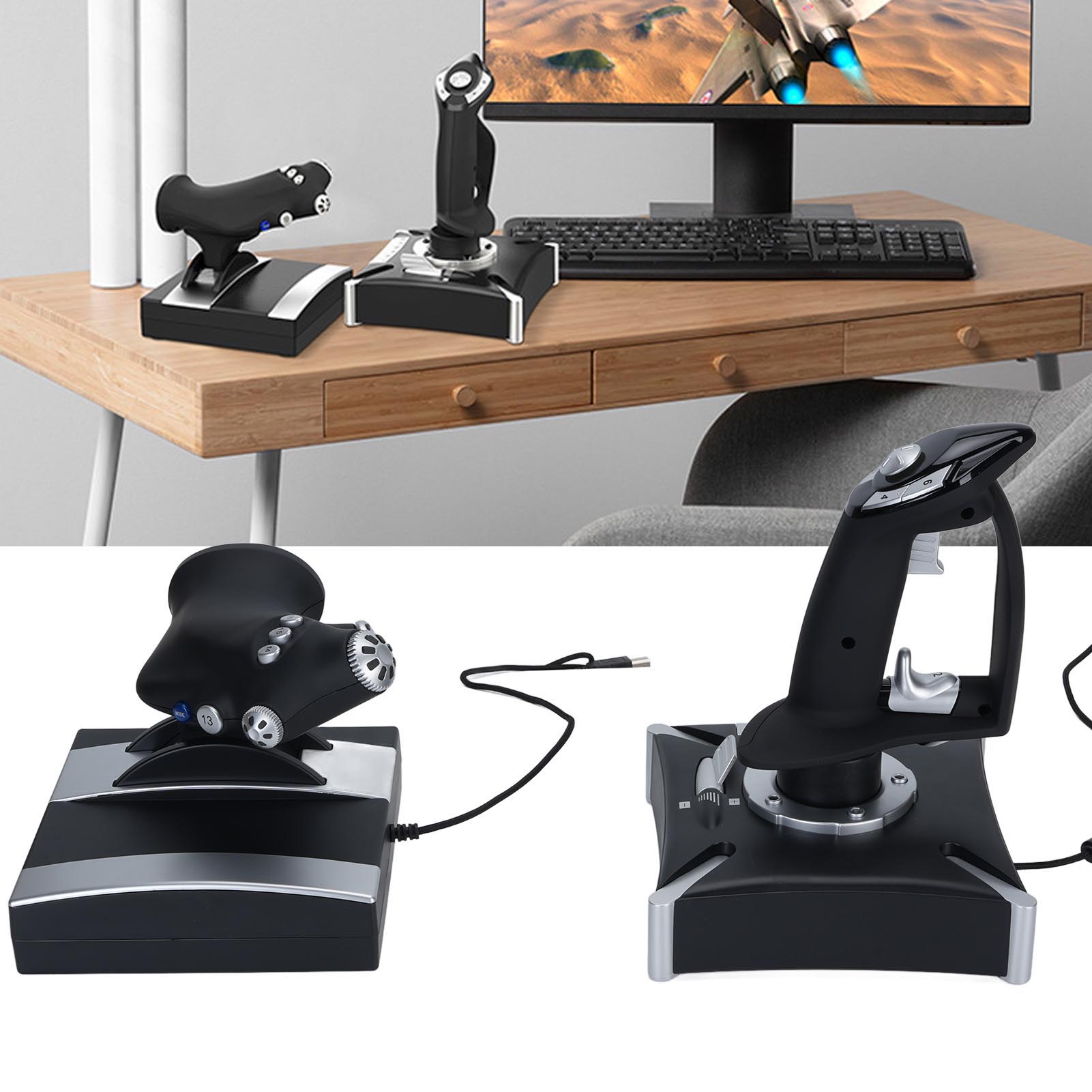 Flight Joystick Sim - PXN 2119 Pro Joystick Flight Simulation