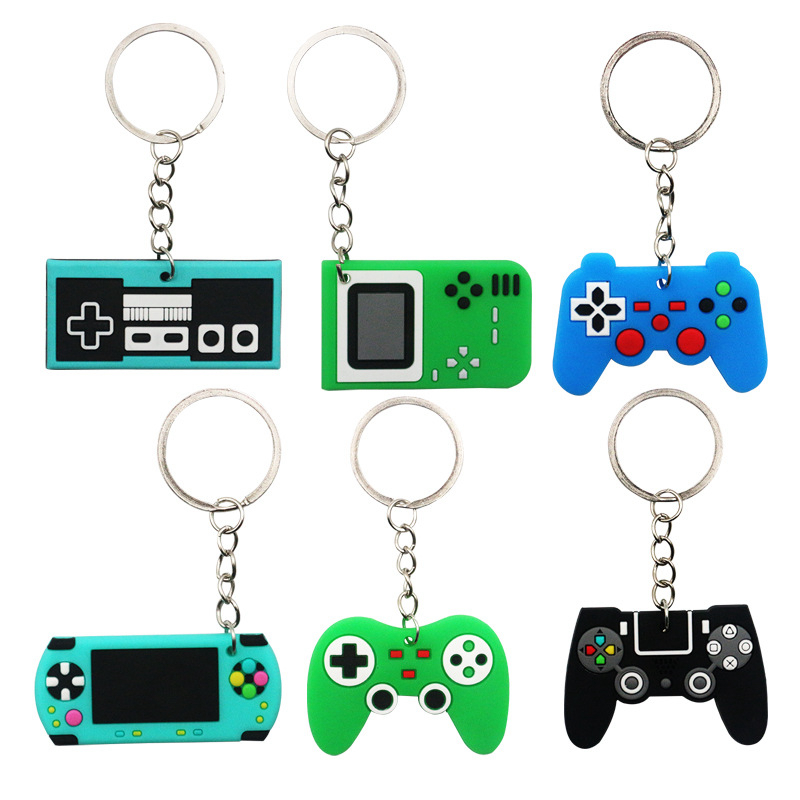 Gaming Console Keychain - 6/12PCS PVC Keychain Gamepad Game Console