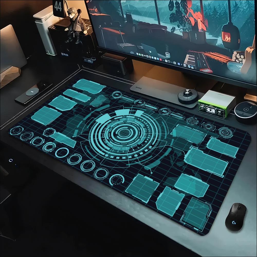 Gaming Console Keyboard - Cyber Tech Console Interface Print Extended