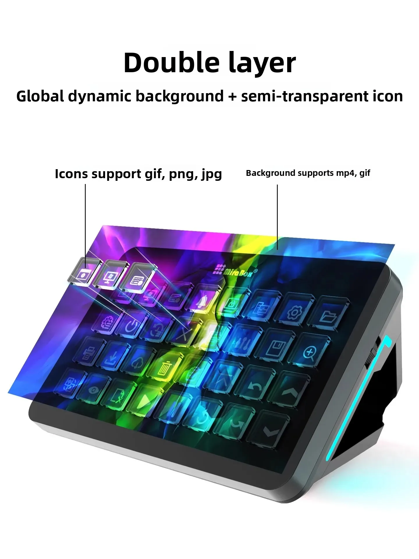 Mirabox XL Stream Deck Macro K - огляд і ціна Gaming Console Keyboard