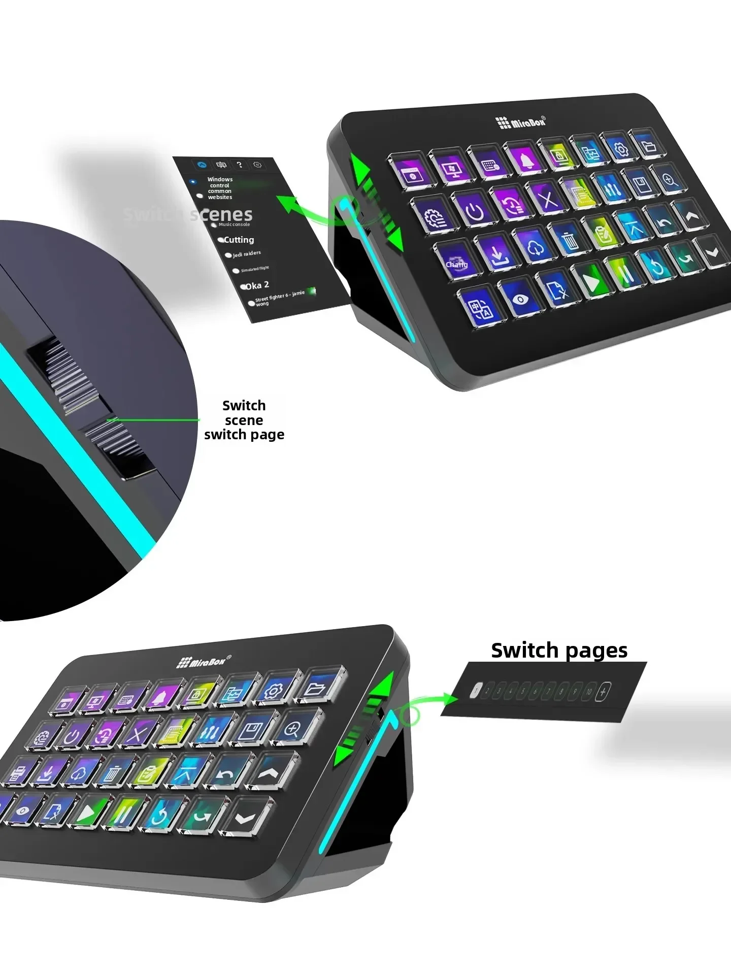 Mirabox XL Stream Deck Macro K - огляд і ціна Gaming Console Keyboard