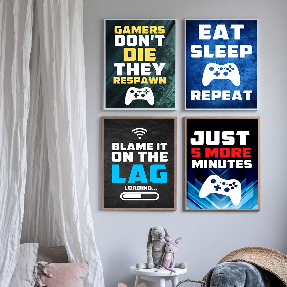 Gaming Quotes Art Painting Con - огляд і ціна Gaming Console Quotes