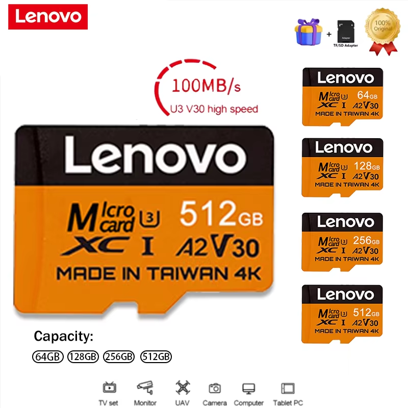 Lenovo Secure 512GB SD Cards M - огляд і ціна Gaming Console And Monitor