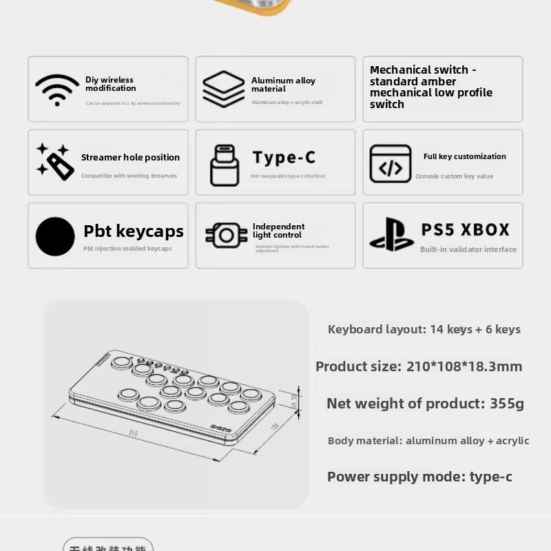 DOIO KBGM-H06M+ Portable Gamin - огляд і ціна Gaming Console Keyboard