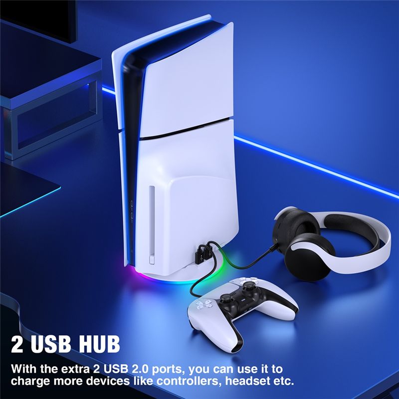AED7-Vertical Stand With RGB L - огляд і ціна Gaming Console Holder