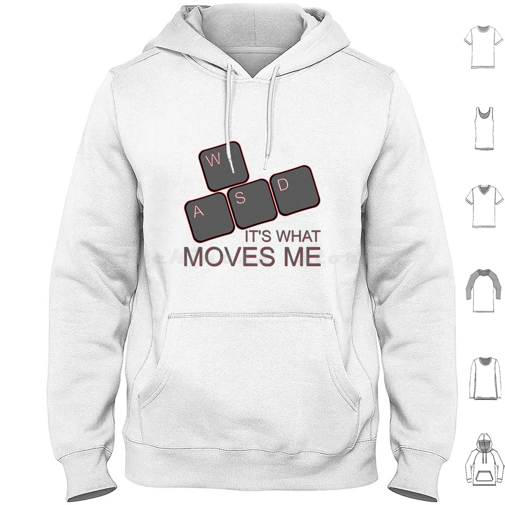 Wasd Moves Me Hoodies Long Sle - огляд і ціна Gaming Console Keyboard