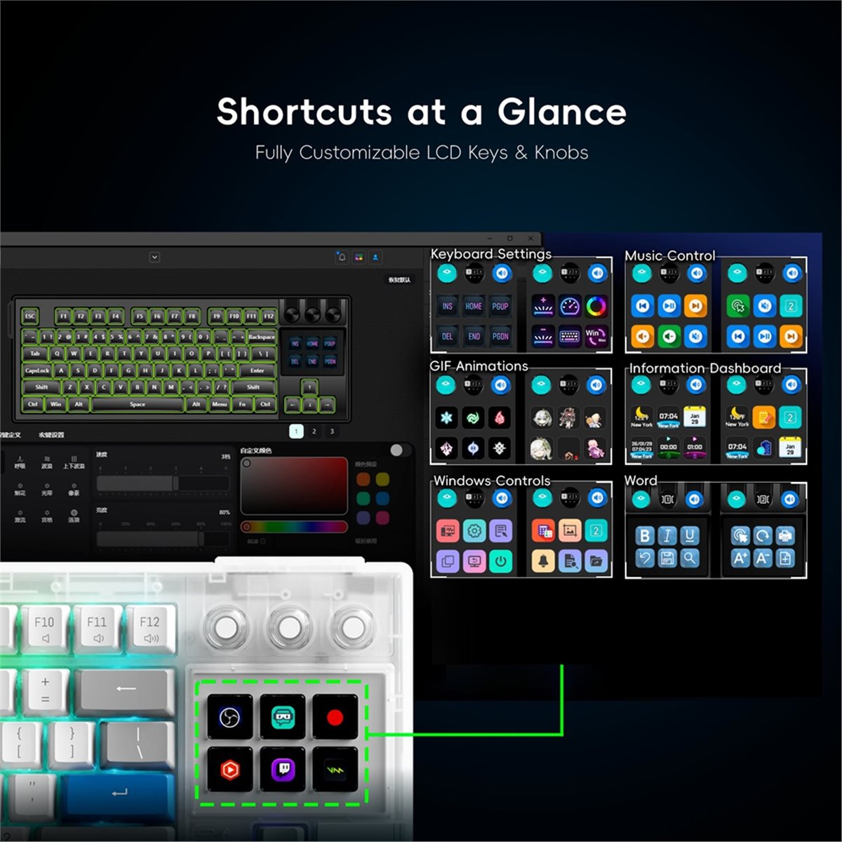 popop K1 Pro 6 LCD Visual Mech - огляд і ціна Gaming Console Keyboard