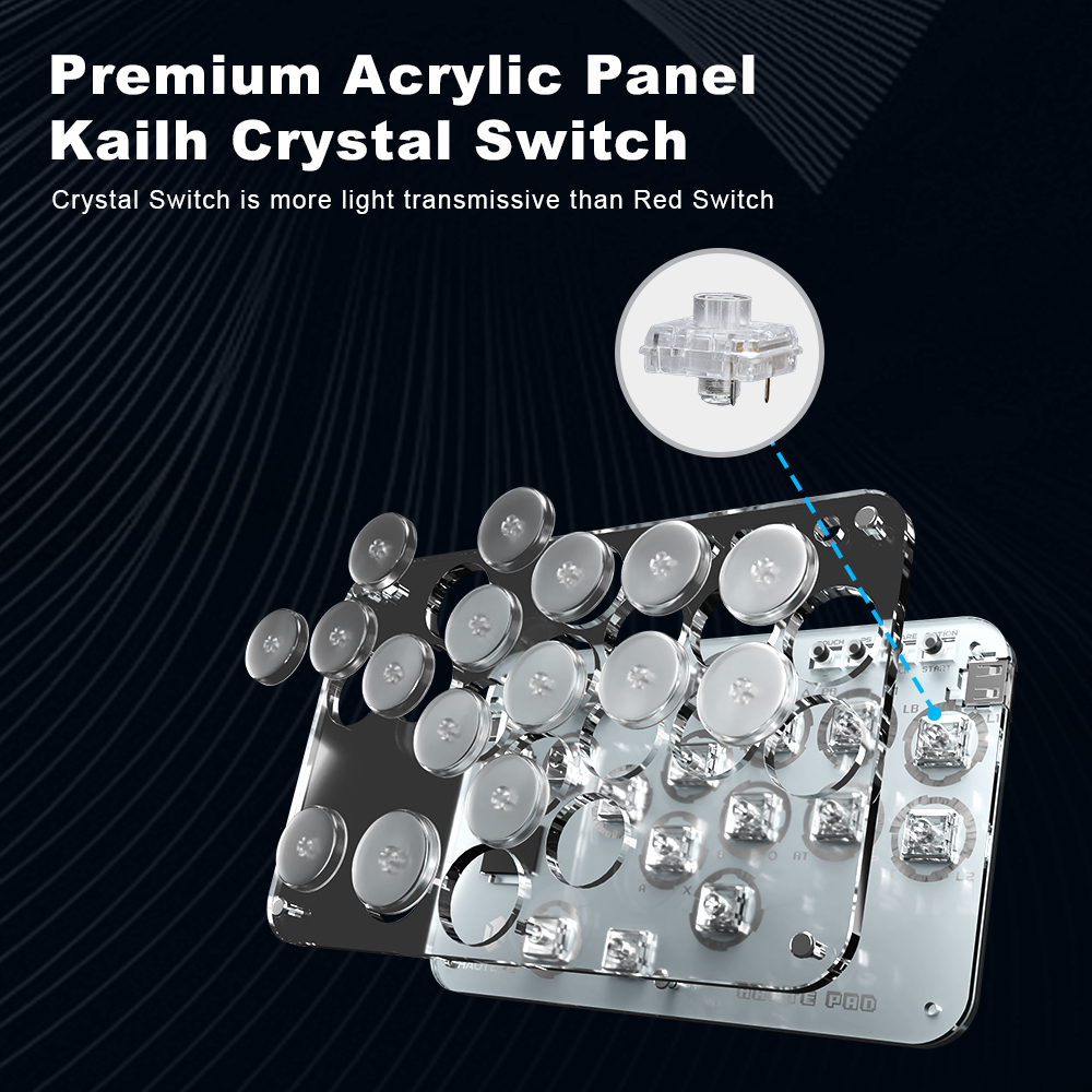 Haute42 Arcade Joystick Hitbox - огляд і ціна Gaming Console Keyboard