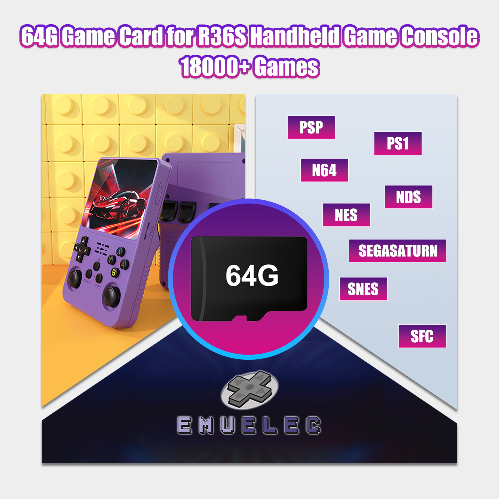 64G Game TF Card for R36S Vide - огляд і ціна Gaming Console Handheld Retro