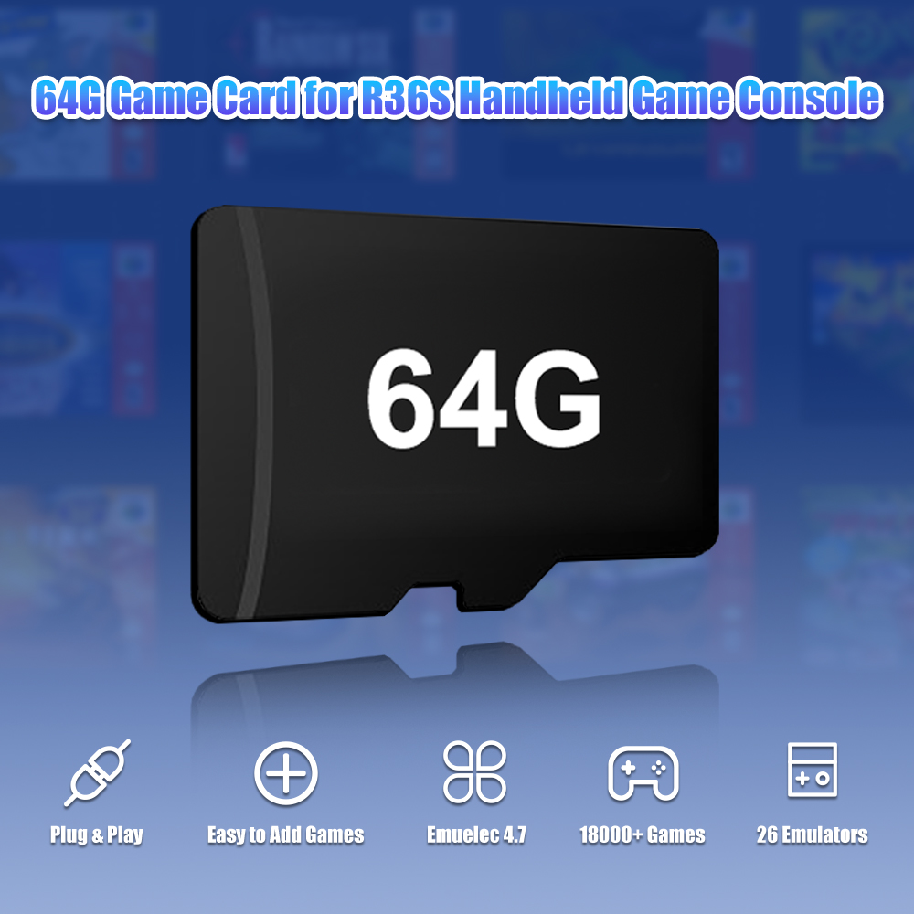 64G Game TF Card for R36S Vide - огляд і ціна Gaming Console Handheld Retro