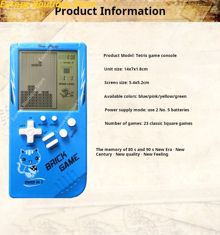 Large Screen Kids Handheld Gam - огляд і ціна Gaming Console Handheld Retro