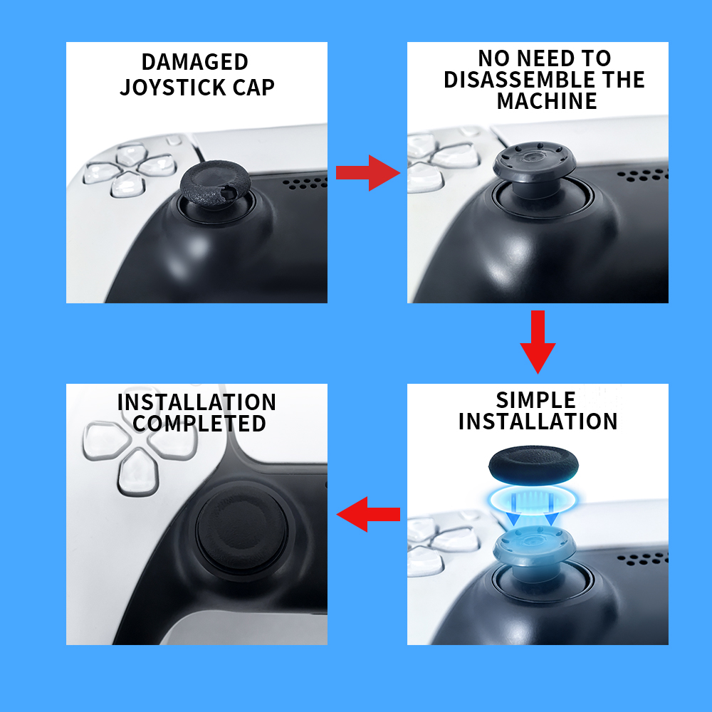 2-6 Pcs Non-Skid Thumb Grip Ca - огляд і ціна Gaming Console Repair